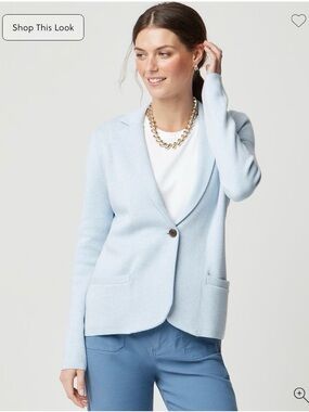 J. Crew Pale Blue School Boy Sweater Blazer XS NWT Sold Out at J Crew!!!